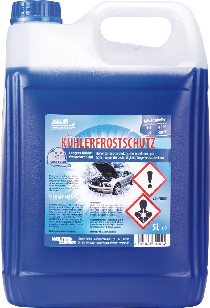 Robbyrob 8105200000 Kühlerfrostschutz Blau 5 Liter von ROBBYROB