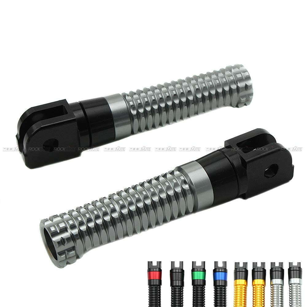 Motorrad-Fußrasten, Adapter für Yamaha MT-10 2016–2020, MT-07 MT-09 Tracer 2015–2020, FZ8 2011–2015, CNC-Aluminium, links und rechts, Fußrasten, rutschfest. Motorrad-Fußrasten, Adapter für Yamaha MT-10 2016–2020, MT-07 MT-09 Tracer 2015–2020, FZ8 2011–2015, CNC-Aluminium, links und rechts, Fußrasten, rutschfest. von RockMute
