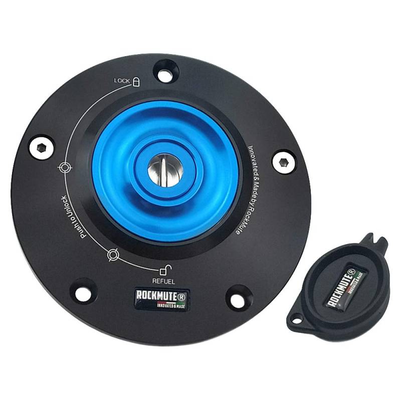 Motorrad-Gas-Tankdeckel für Yamaha MT-10 MT-07 MT-09 Tracer 900/GT MT-01 MT-15 MT-25 MT-03 YZF-R6 YZF-R1 YZF-R25 YZF-R3 YZF-R15 YZF-R125 Motorrad-Schlüsselschloss Diebstahlsicherung (Blau) von RockMute