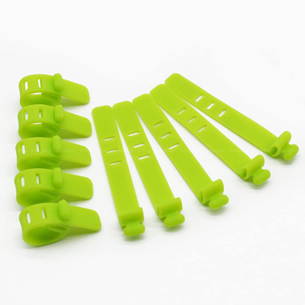 Schlauch, Gaskupplung, Kupplungsseile, Spanngurt, Spannband, für BMW/Ducati/Honda/Yamaha/Kawasaki/Suzuki, universale Motorrad-Gummibinder, Grün, 10 Stück Schlauch, Gaskupplung, Kupplungsseile, Spanngurt, Spannband, für BMW/Ducati/Honda/Yamaha/Kawasaki/Suzuki, universale Motorrad-Gummibinder, Grün, 10 Stück von RockMute