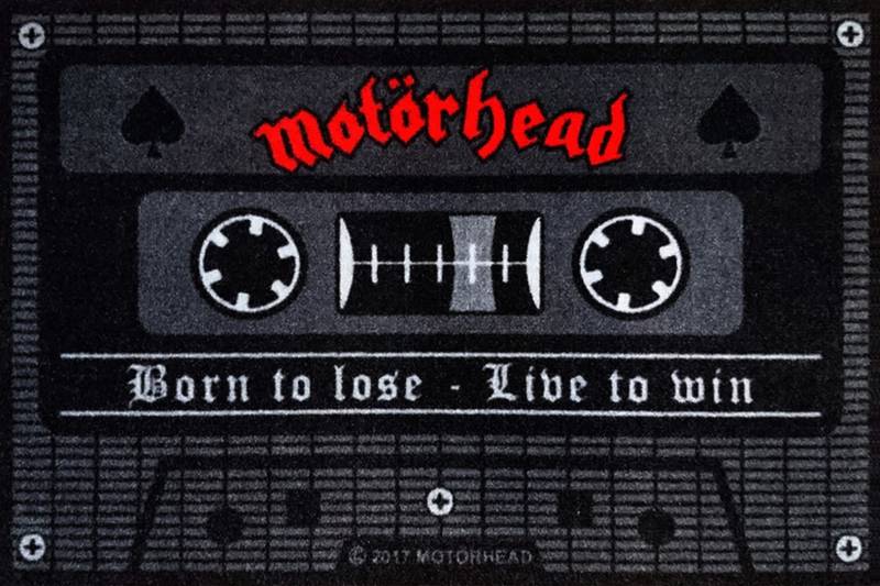 Fußmatte - Motörhead - Tape (100967-Nr.131), 60x40cm, rutschfeste Rückseite, Motiv wählbar, (mit kleinem gratis Geschenk) (Motörhead - Tape) von Rockbites