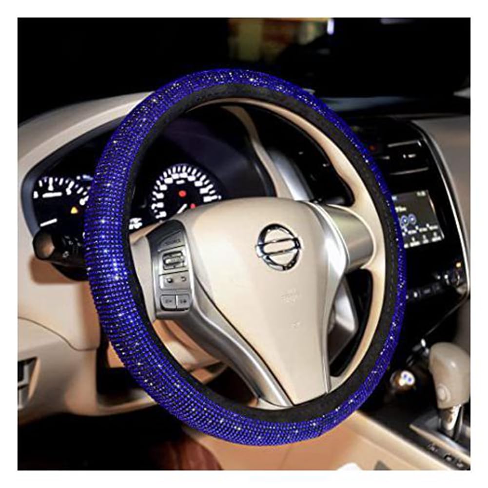 Rockreyoa Glitzer Lenkradbezug Universal Auto Lenkradhülle Strass Lenkrad Abdeckung rutschfest Auto Zubehör Dekorativ Wickelbezug Atmungsaktive, Schweißabsorber für Frauen Mädchen Blau Rockreyoa Glitzer Lenkradbezug Universal Auto Lenkradhülle Strass Lenkrad Abdeckung rutschfest Auto Zubehör Dekorativ Wickelbezug Atmungsaktive, Schweißabsorber für Frauen Mädchen Blau von Rockreyoa
