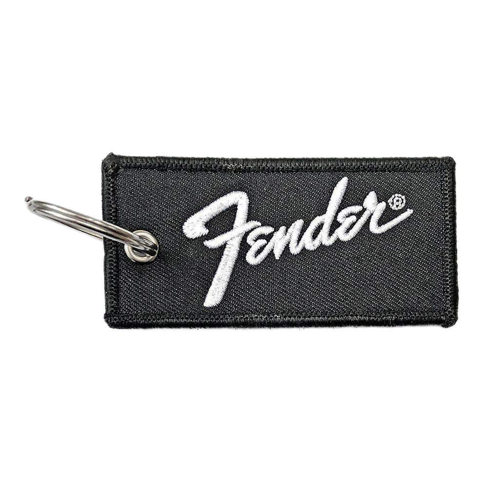 Rock Off Fender Logo Double Face Patch Keyring Rock Off Fender Logo Double Face Patch Keyring von Rock Off