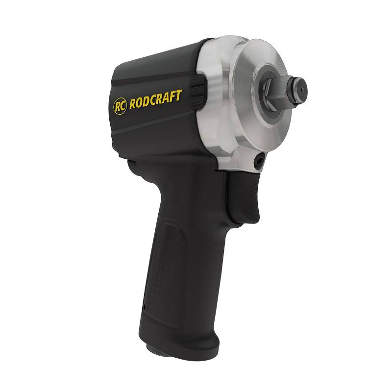 RODCRAFT - 1/2" Kompakt-Schlagschrauber RC2203, extra kurz: 90mm, 1.254Nm Lösemoment, Perfekt ausbalanciertes Gewicht von 1,1 kg von Rodcraft