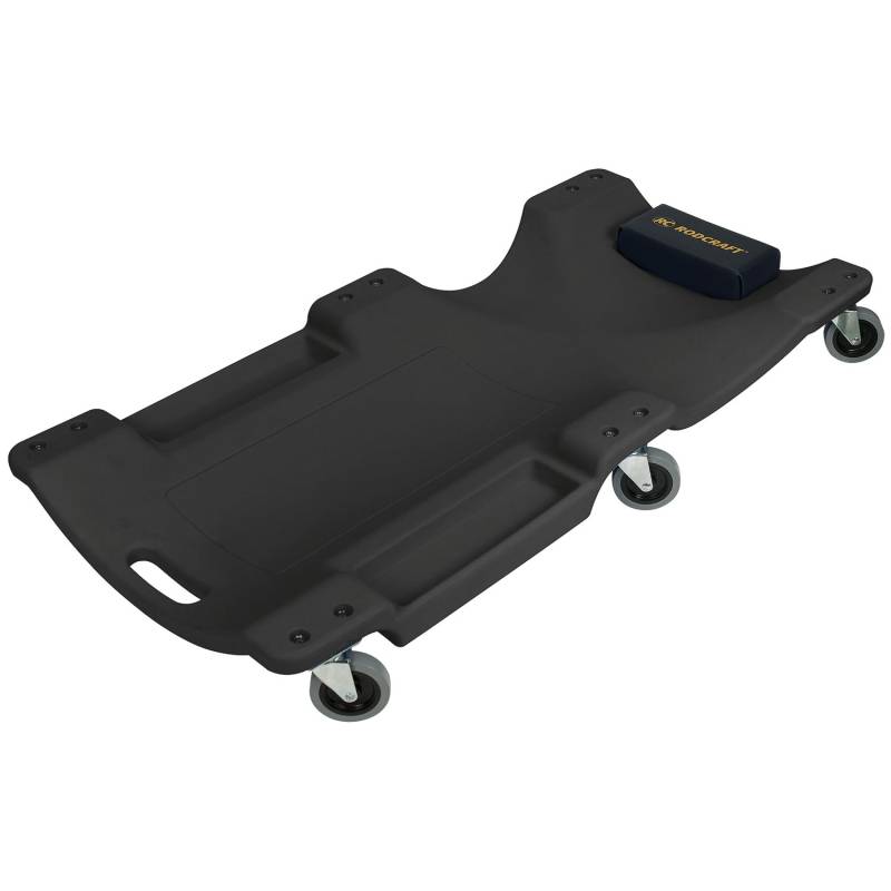 Rodcraft RSF02 KFZ Werkstatt-Rollbrett, Montageliege, nur 15 mm Höhe, ausgeschnittener Armbereich, Tragfähigkeit bis 90 kg, mit 6 Lenkrollen von Rodcraft