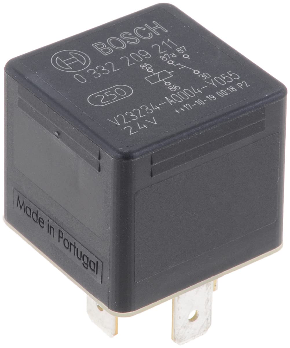 Bosch 0332209211 Mini-Relais 24V 20A, IP5K4, Betriebstemperatur von -40° bis 85°, Wechselrelais, 5 Pin Relais Bosch 0332209211 Mini-Relais 24V 20A, IP5K4, Betriebstemperatur von -40° bis 85°, Wechselrelais, 5 Pin Relais von Bosch Automotive