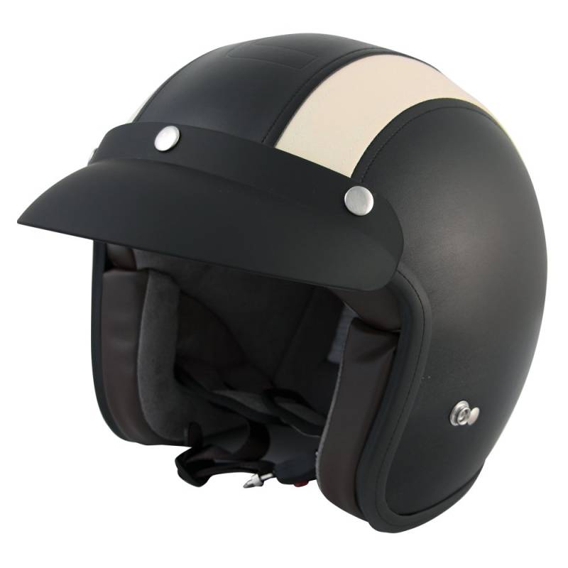 R�MER Milano Motorradhelm, XL (black,cream) von Römer