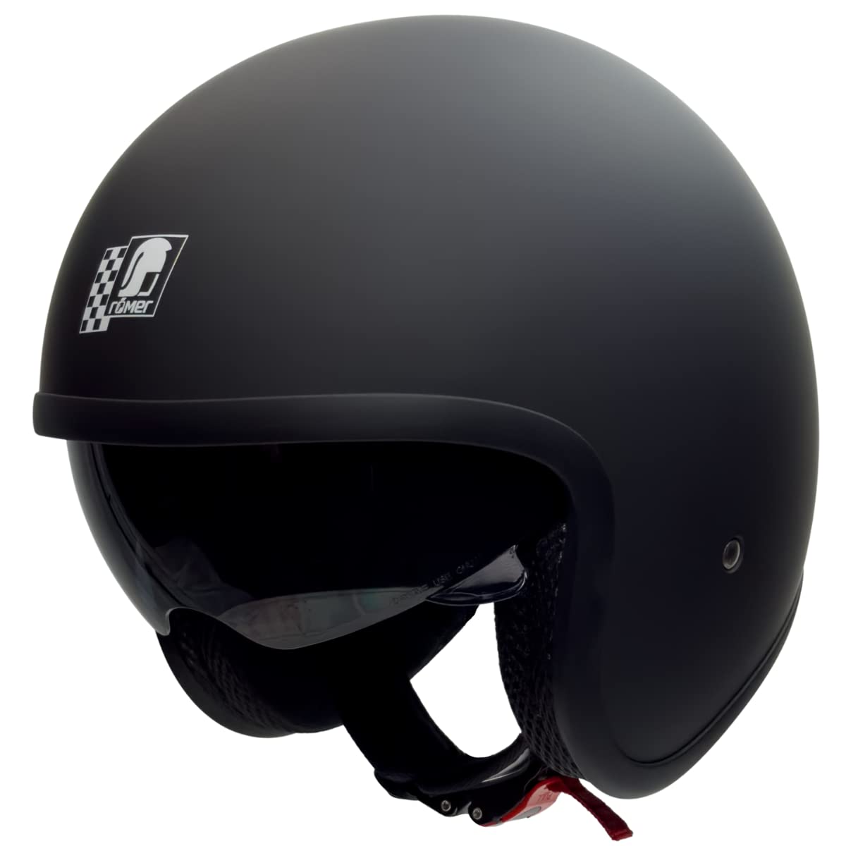 Römer Helmets Motorradhelm Custom, Matt Schwarz, Größe S von Römer