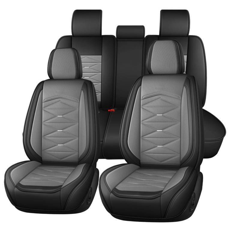 Roguzm Autositzbezüge Universal passend für VW Up! Golf Polo Caravelle Multivan Sharan Passat Variante T_ROC TC Vollschutz Nappa Sitzbezüge von Roguzm