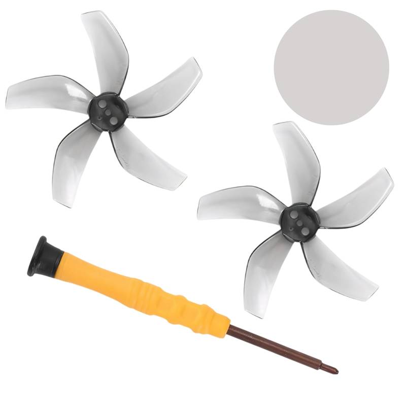 1 Paar Geräuscharme Propeller,Drohne Propeller Requisiten,Propeller Ersatz Flügel Drohne,Ersatzpropeller,mit 1 Schraubendreher,Bietet Starken Halt,Passend für Dji Neo-Flugzeuge (Grau) von Roinaid