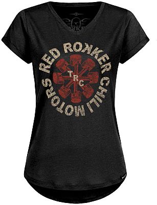 Rokker Anthony, T-Shirt Damen - Schwarz/Grau/Rot - XS von Rokker