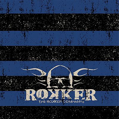 Rokker Bold Stripes, Multifunktionstuch - Schwarz/Blau von Rokker