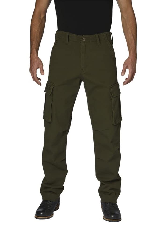 Rokker Cargo Motorrad Textilhose, oliv, 32 von Rokker