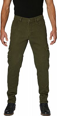 Rokker Cargo Slim, Textilhose unisex - Oliv - W27/L32 von Rokker