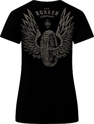 Rokker Flying Wheel, T-Shirt Damen - Schwarz/Grau - XL von Rokker