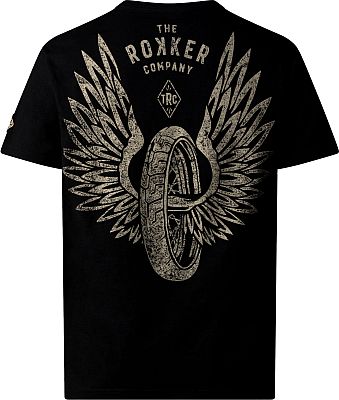 Rokker Flying Wheel, T-Shirt - Schwarz/Grau - 3XL von Rokker