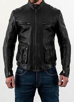 Rokker Goodwood, Lederjacke - Schwarz - XXL von Rokker