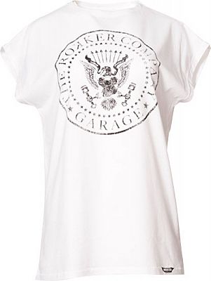 Rokker Johnny, T-Shirt Damen - Weiß/Schwarz - XL von Rokker