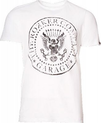 Rokker Johnny, T-Shirt - Weiß/Schwarz - M von Rokker