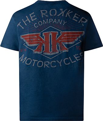 Rokker KK, T-Shirt - Blau/Grau/Rot - XXL von Rokker