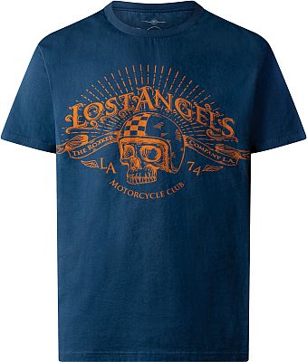 Rokker Lost Angels, T-Shirt - Blau/Orange - XXL von Rokker