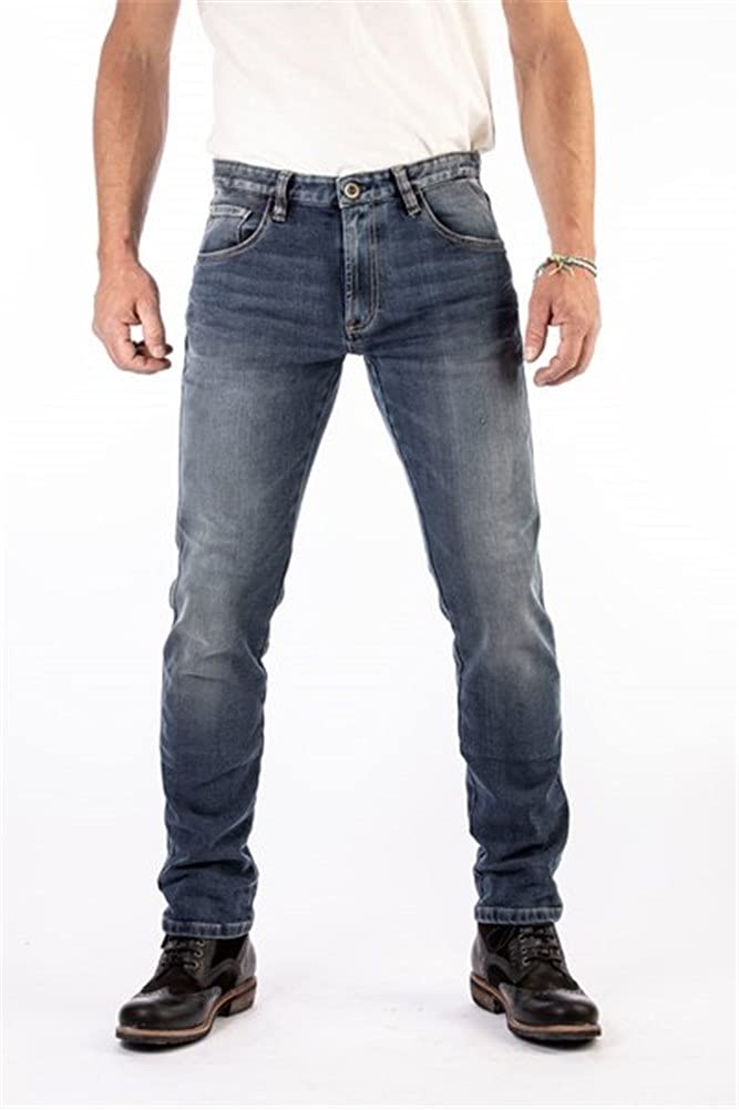 Rokker Rokkertech Tapered Slim Carrot Fit Motorradjeans, blau, 31 von Rokker