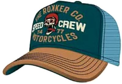 Rokker Speed Crew, Kappe - Petrol/Hellblau/Braun - Einheitsgröße von Rokker