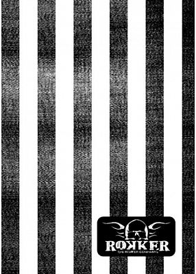 Rokker Striped, Multifunktionstuch - Schwarz/Weiß von Rokker