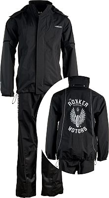Rokker TRC Classic, Regenanzug 2-tlg. unisex - Schwarz - XS von Rokker