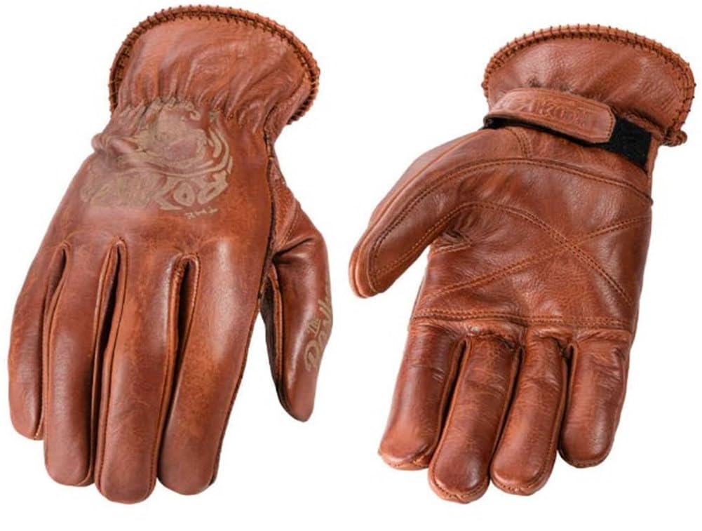 Rokker Tattoo Skull Motorrad Handschuhe, Sand, 2XL Rokker Tattoo Skull Motorrad Handschuhe, Sand, 2XL von Rokker