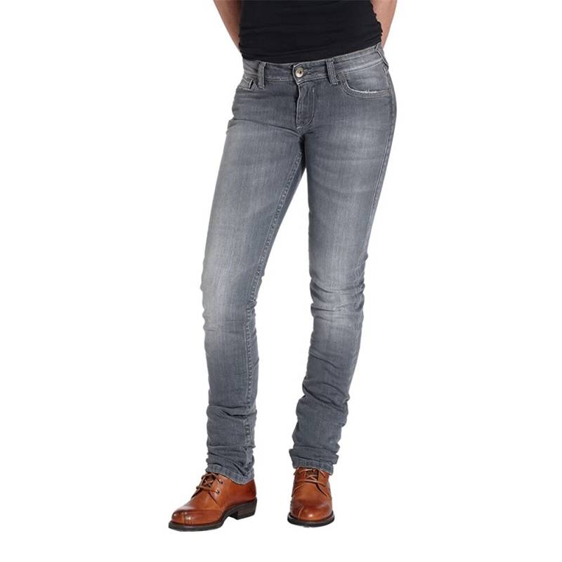 Rokker The Donna Grey Damen Motorrad Jeans, grau, 32 von Rokker
