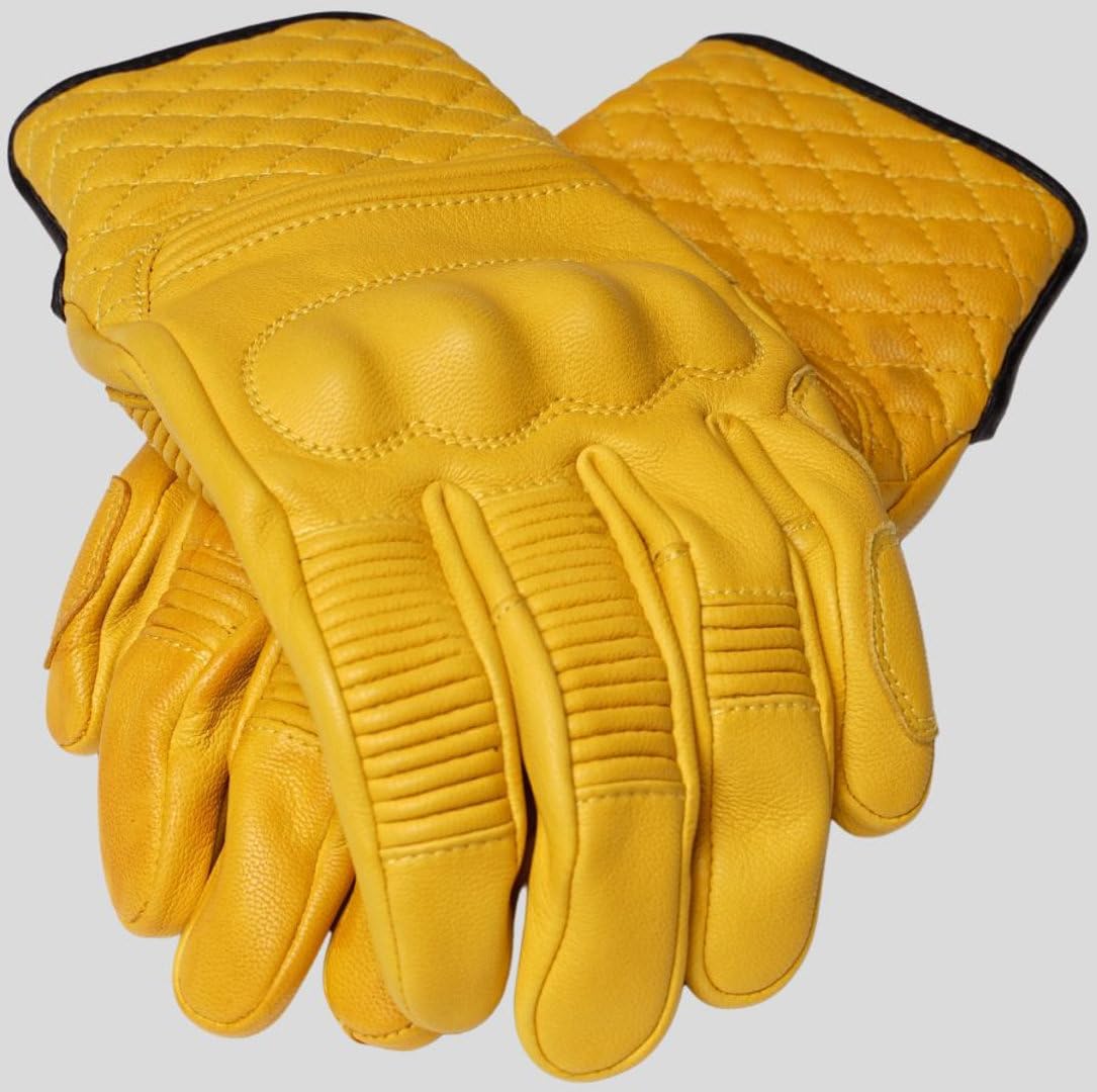 Rokker Tucson Motorradhandschuhe, gelb, XL von Rokker
