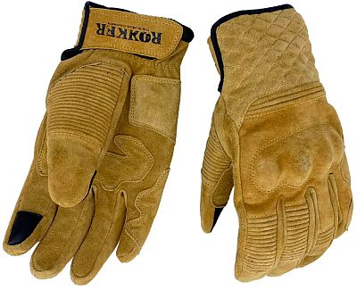 Rokker Tucson Rough, Handschuhe - Hellbraun - S von Rokker