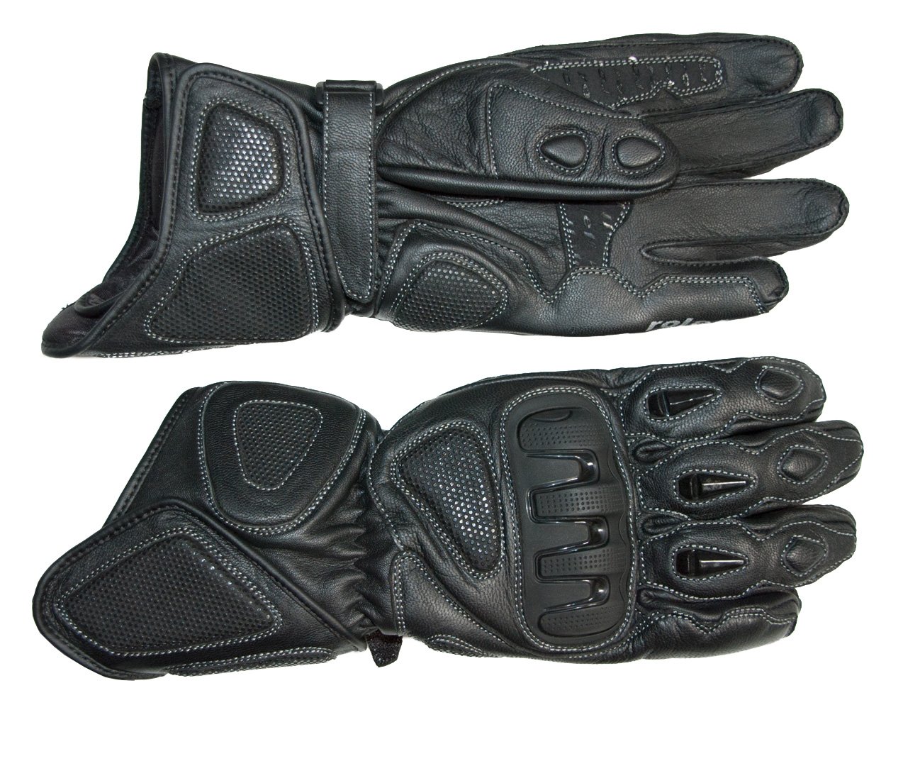 ROLEFF RACEWEAR Motorradhandschuhe mit Hoher Stulpe Aus Leder RO 49, Schwarz, Größe M ROLEFF RACEWEAR Motorradhandschuhe mit Hoher Stulpe Aus Leder RO 49, Schwarz, Größe M von Roleff Racewear