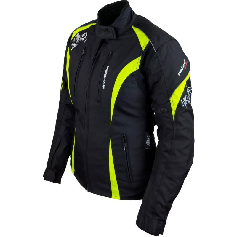 Roleff Racewear Motorradjacke Lady Latina, Neon Gelb, Größe L von Roleff Racewear