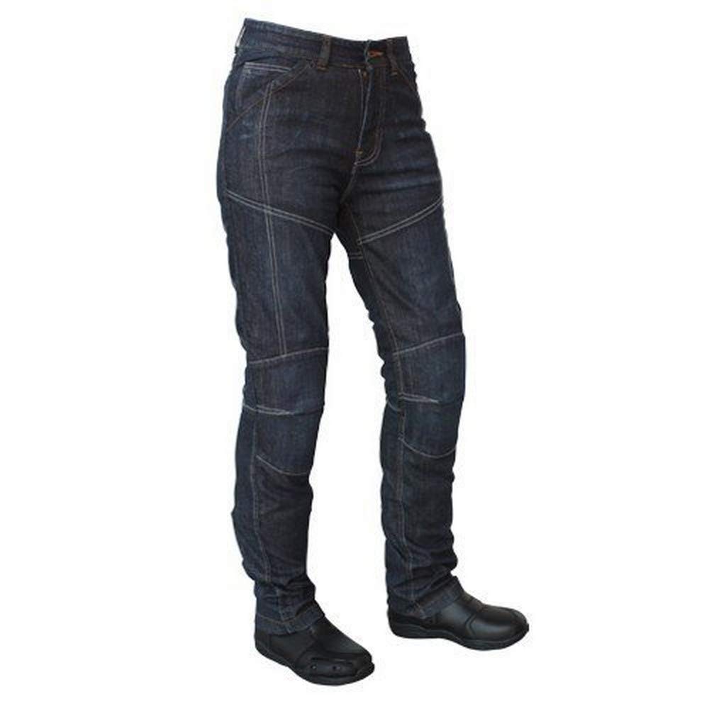 Roleff Racewear Motorradhose Kevlar Jeans für Damen, Blau, Größe 26 von Roleff