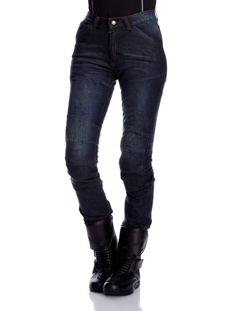 Roleff Racewear Motorradhose Jeans für Damen, Blau, Größe 35 von Roleff