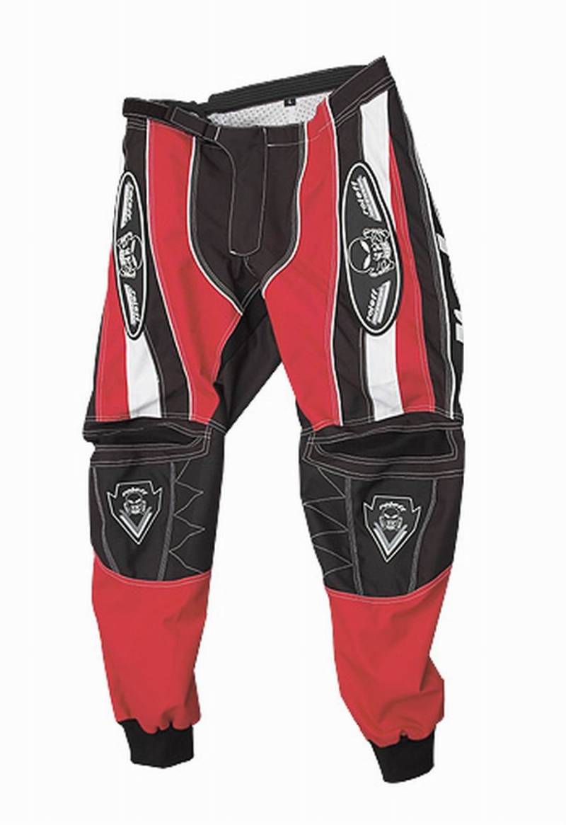 Roleff Racewear Motocross Hose, Schwarz Rot, Größe M von Roleff