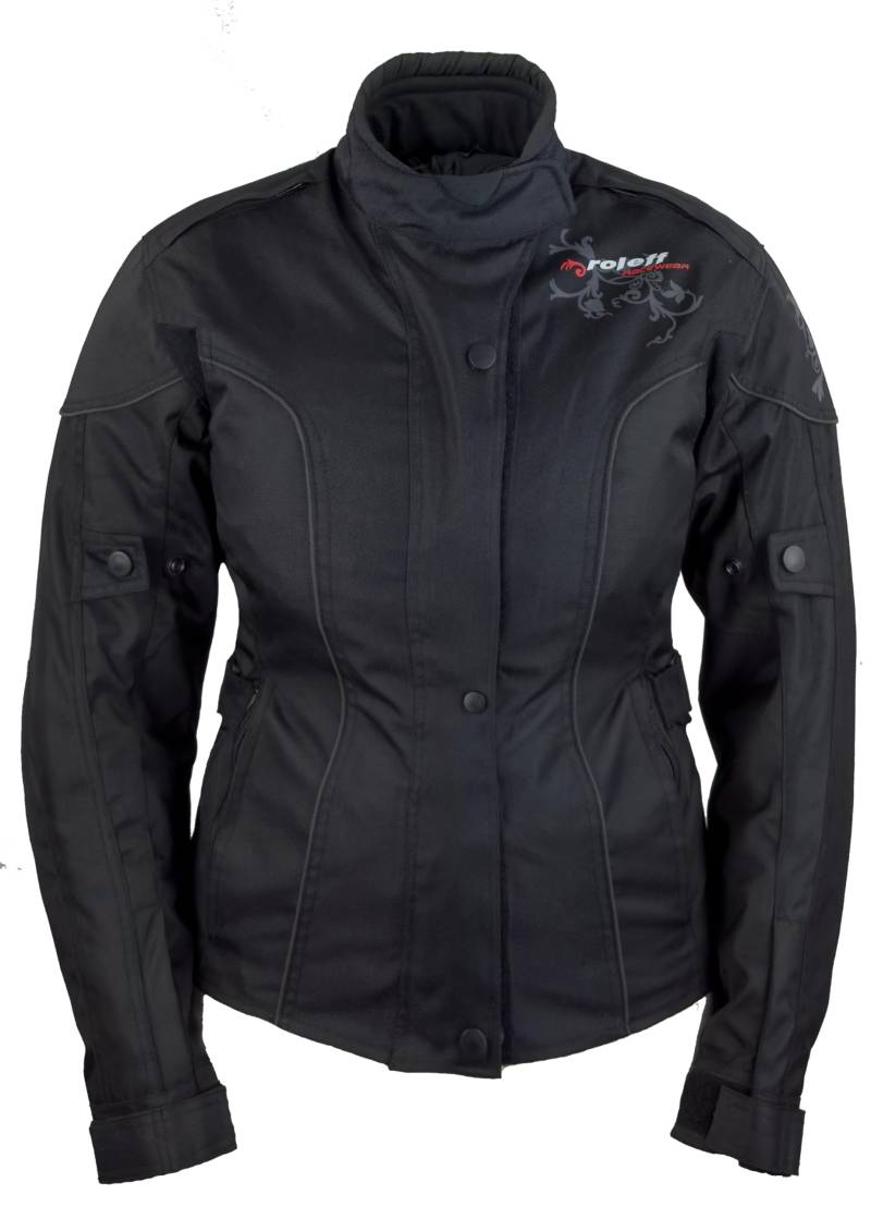 Roleff Racewear Damen Motorradjacke Ladylike RO 960, Schwarz, Größe XL von Roleff