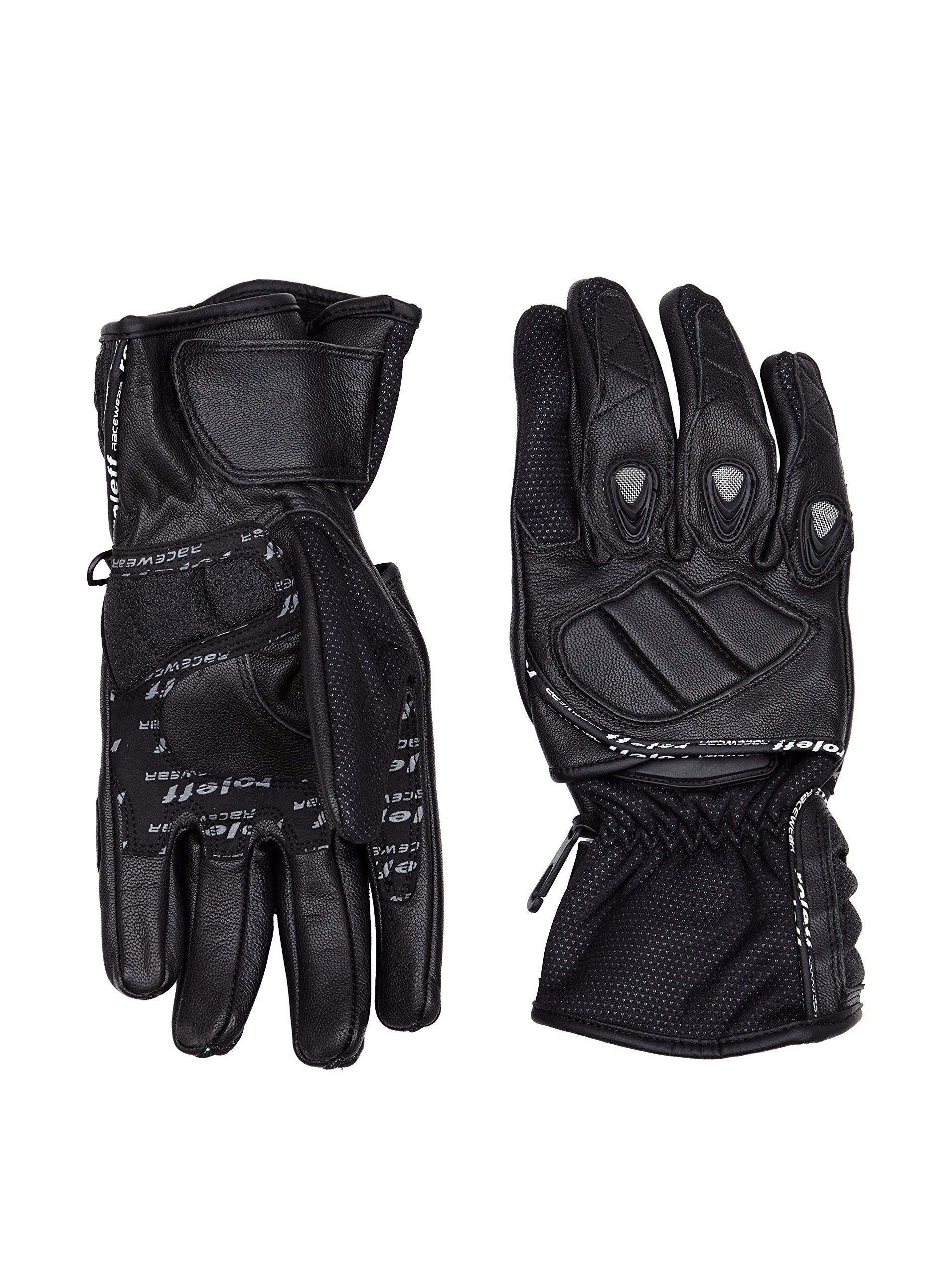 Roleff Racewear Leder/Textil Handschuh RO 90, Schwarz, Größe XXL von Roleff