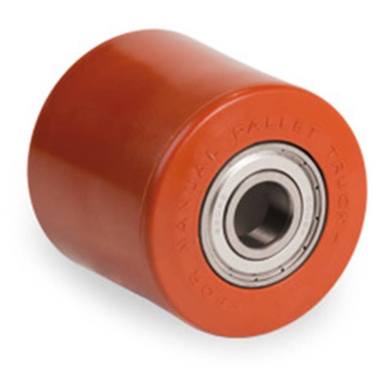Rollentechnik Hubwagenrolle Laufrolle Ersatzrolle DRS Polyurethan 82x70 Einbaulänge 70 Bohrung: 17 von Rollentechnik