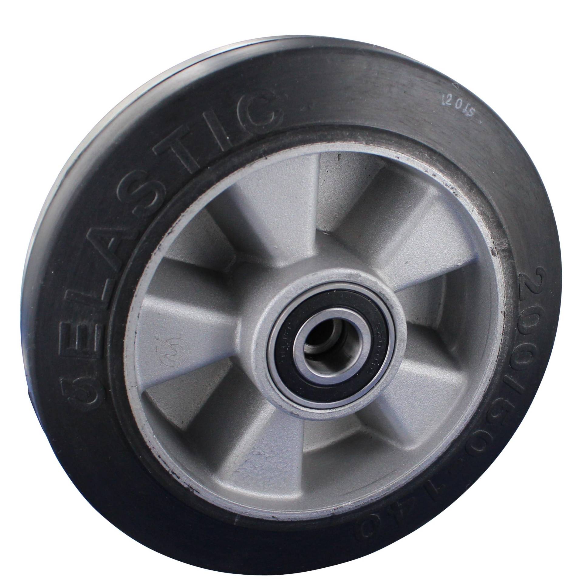 Rollentechnik Hubwagen Lenkrad Hubwagenrad 200x50 mm Elastik-Gummi mit Kugellager Bohrung 20 Nabenlänge 60 Einbaulänge 54 Rollentechnik Hubwagen Lenkrad Hubwagenrad 200x50 mm Elastik-Gummi mit Kugellager Bohrung 20 Nabenlänge 60 Einbaulänge 54 von Rollentechnik