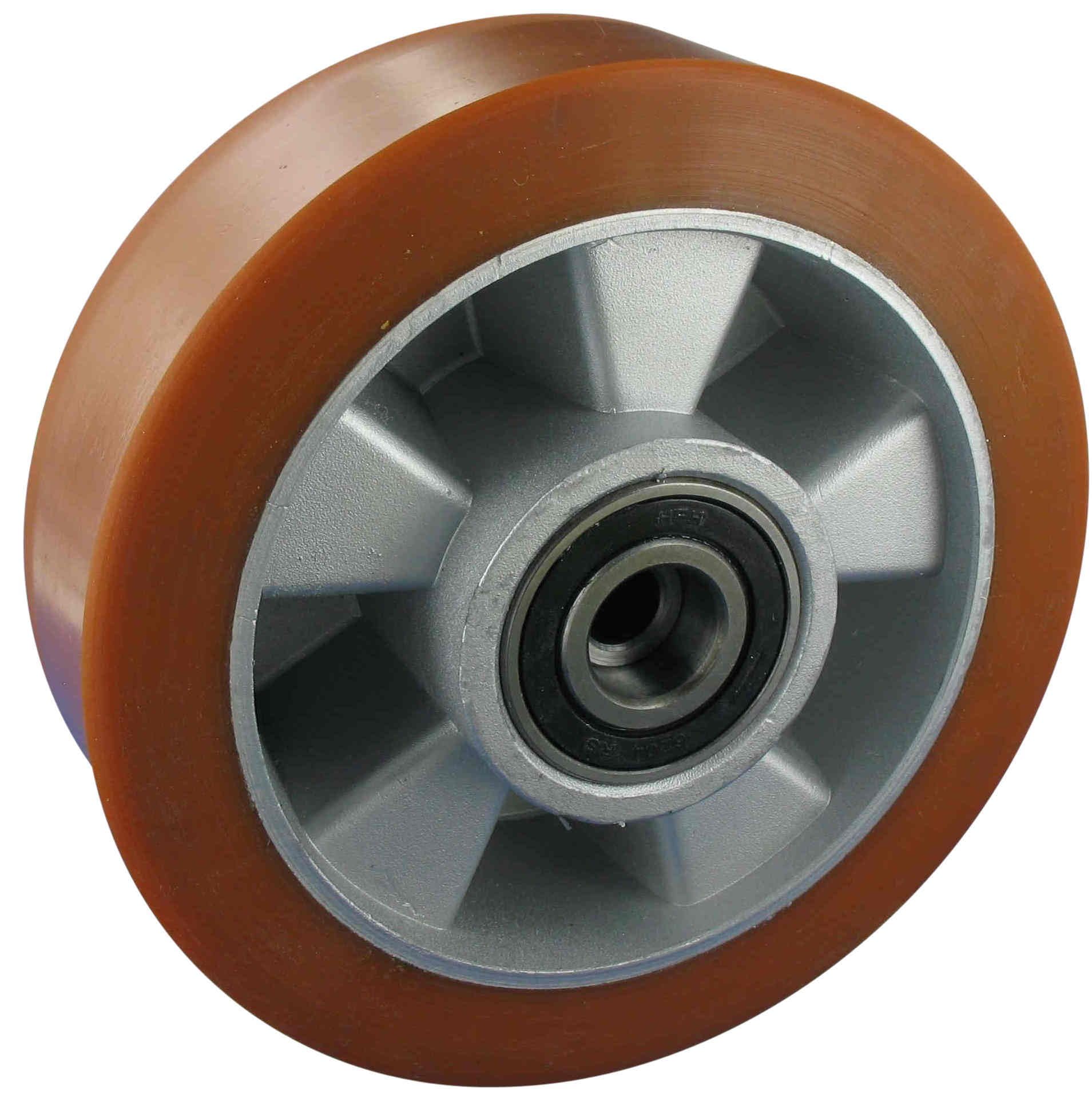 Rollentechnik Hubwagen Lenkrad Hubwagenrad 200x50 mm Polyurethan mit Kugellager Bohrung 20 Nabenlänge 55 Einbaulänge 54 Rollentechnik Hubwagen Lenkrad Hubwagenrad 200x50 mm Polyurethan mit Kugellager Bohrung 20 Nabenlänge 55 Einbaulänge 54 von Rollentechnik