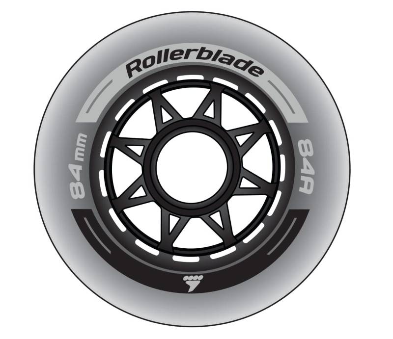 Rollerblade 84 mm Räder XT, 8 Stück von Rollerblade