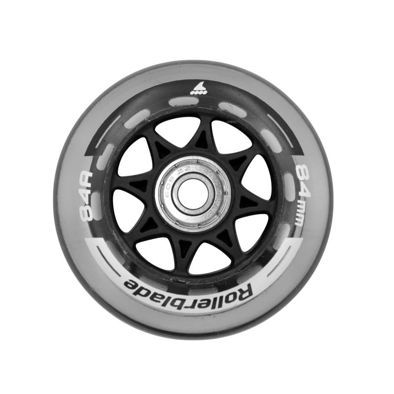 Rollerblade 84MM/SG7 WHEEL/BEARING XT, 8 Inline Skate Rollen, Ersatzräder, Unisex, Klar, 84mm/SG7 von Rollerblade
