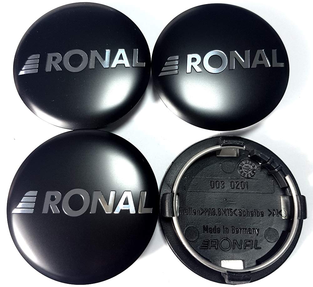 4X Original Ronal 64mm Nabendeckel Nabenkappe Schwarz Matt Center Cap Deckel Felgendeckel 4X Original Ronal 64mm Nabendeckel Nabenkappe Schwarz Matt Center Cap Deckel Felgendeckel von Ronal