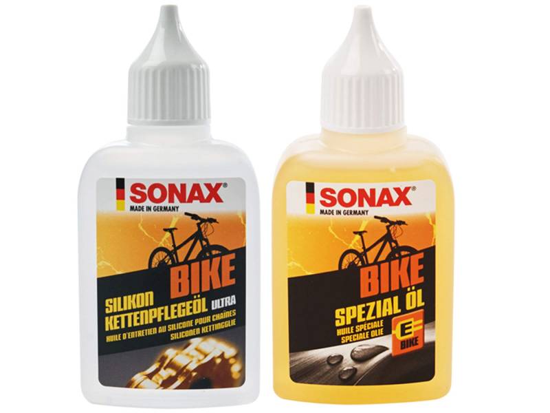 Sonax Bike Spezial Öl, 50ml + Sonax Bike Silikon Kettenpflegeöl Ultra, 50ml, SET von Rondell