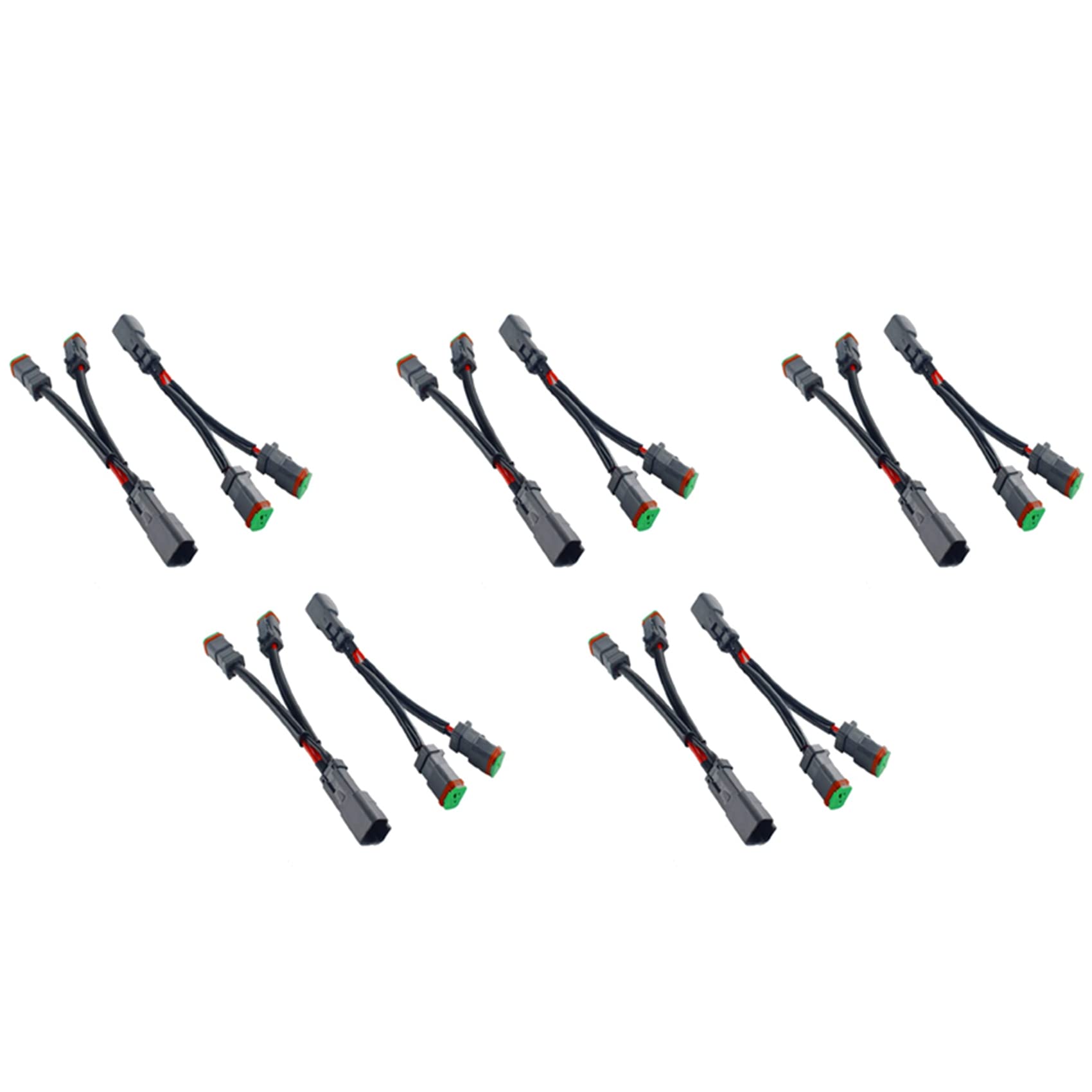 Ronlok 10X Y Typ Kabel Deutsch DT DTP 2 Pin Buchsen Adapter für LED Pod Arbeits Scheinwerfer Nachrüstungs Stecker Kabelbaum, 750076009 Ronlok 10X Y Typ Kabel Deutsch DT DTP 2 Pin Buchsen Adapter für LED Pod Arbeits Scheinwerfer Nachrüstungs Stecker Kabelbaum, 750076009 von Ronlok