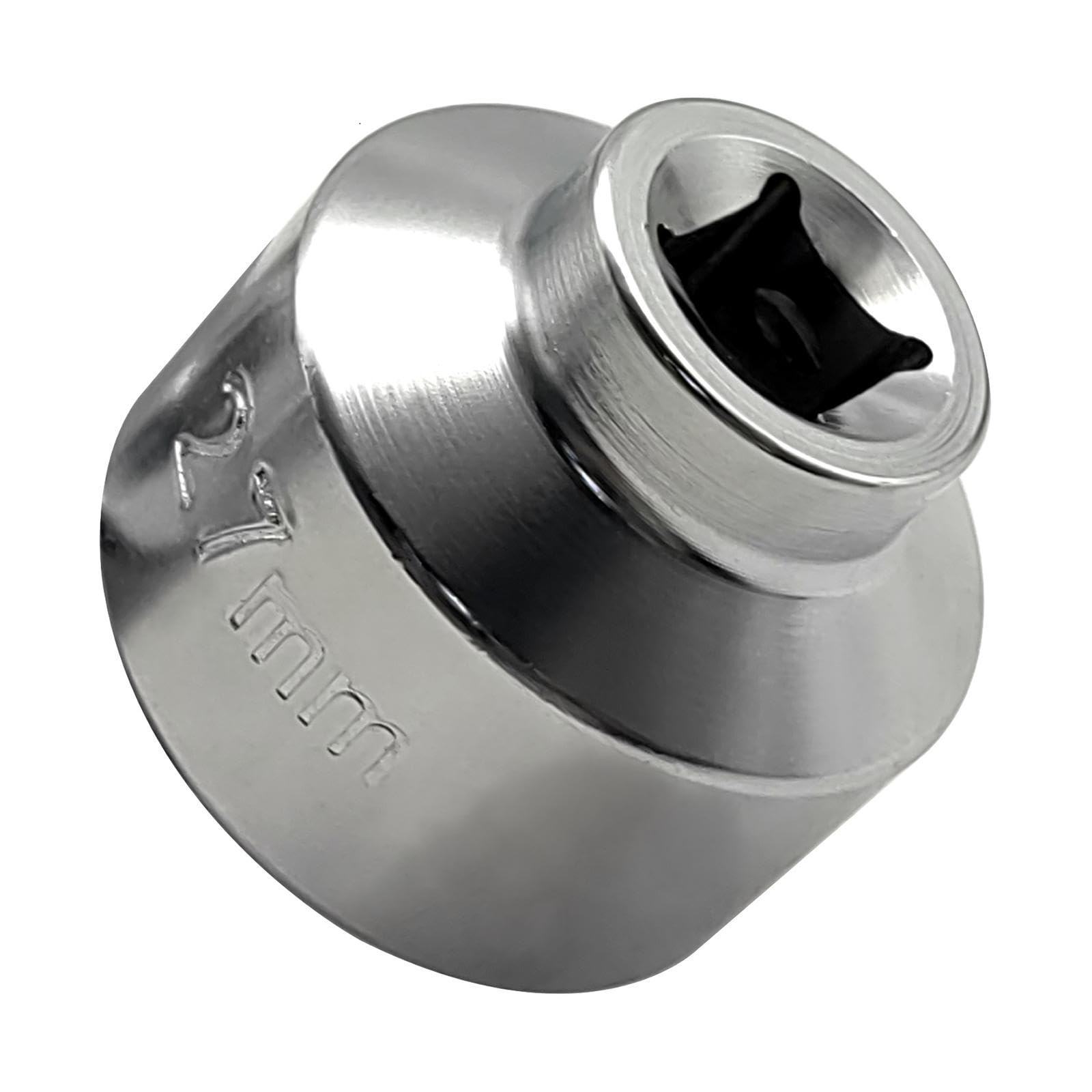 Ronyme 27-mm-Low-Profile-Filterschlüssel-Stecknuss, Stahl, Ersatzteile, langlebiges 3/8-Zoll-Antriebsfilter-Entfernungswerkzeug für alle 27-mm-Kappen Ronyme 27-mm-Low-Profile-Filterschlüssel-Stecknuss, Stahl, Ersatzteile, langlebiges 3/8-Zoll-Antriebsfilter-Entfernungswerkzeug für alle 27-mm-Kappen von Ronyme