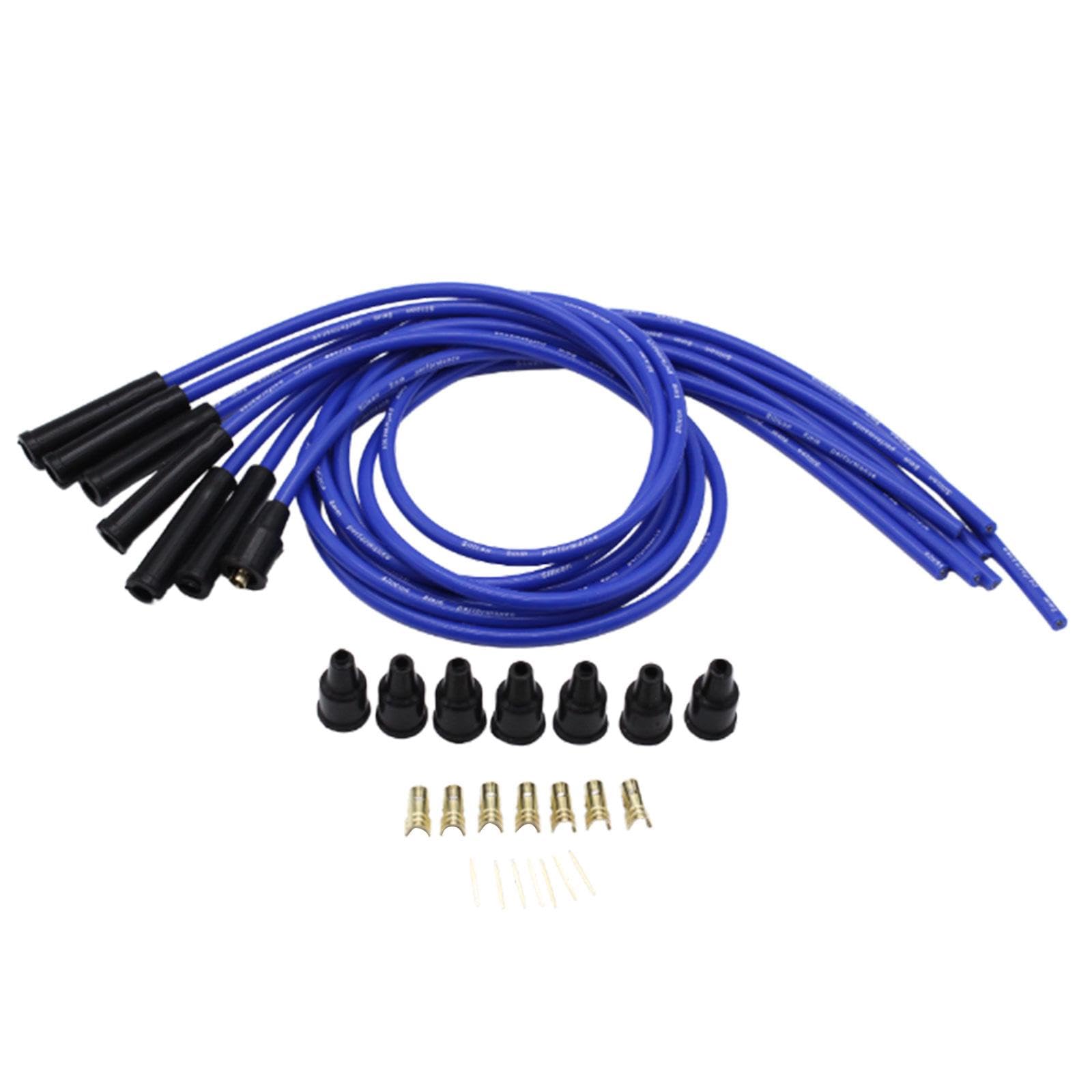 Ronyme 8 mm HT-Leitungen Zündkabel 1 Meter Leitungslänge Universal-Zündkerzenkabel -Zündleitungen für 6-Zylinder-Oldtimer-Zubehör Ronyme 8 mm HT-Leitungen Zündkabel 1 Meter Leitungslänge Universal-Zündkerzenkabel -Zündleitungen für 6-Zylinder-Oldtimer-Zubehör von Ronyme